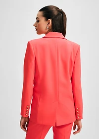 Isaac Mizrahi Women's Blazer with Detachable Flower Pin