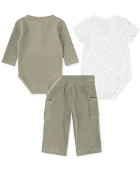 Jordan Baby Jumpman Waffle Bodysuits & Pants, 3 Piece Set