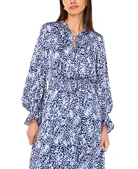 Vince Camuto Women's Smocked Ruffle Maxi Dress