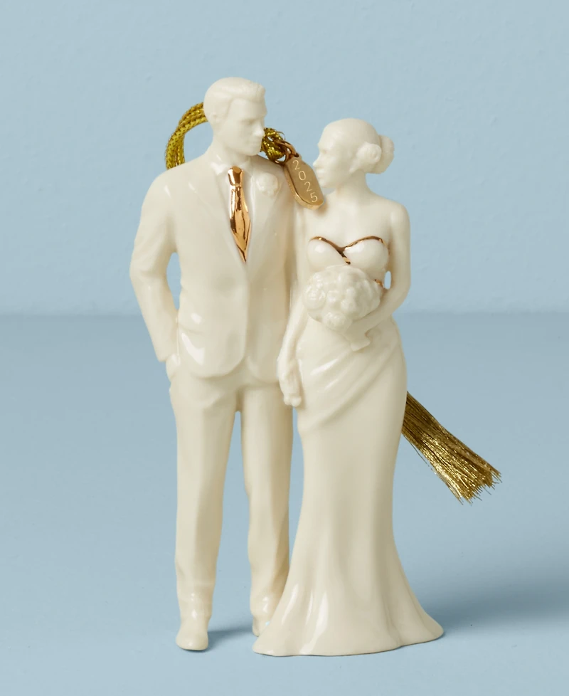 Lenox 2025 Bride & Groom Ornament