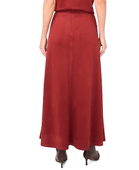 Vince Camuto Women's Faux-Suede A-Line Maxi Skirt
