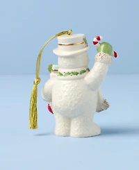 Lenox 2025 Snowman with Stocking Ornament