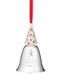 Lenox 2025 Merry Christmas Musical Bell Silver-Plate Ornament