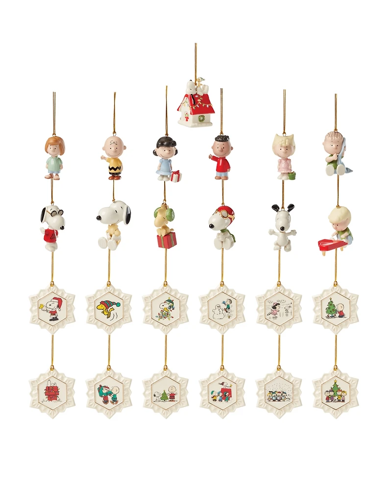 Lenox Peanuts Advent Calendar 25-Piece Ornament Set
