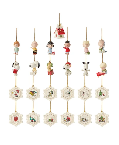 Lenox Peanuts Advent Calendar 25-Piece Ornament Set