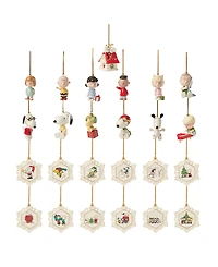 Lenox Peanuts Advent Calendar 25-Piece Ornament Set