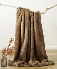 Battilo Luxury Tipped Faux Fur Throw