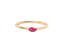 Marquise Birthstone Ring - July Ruby