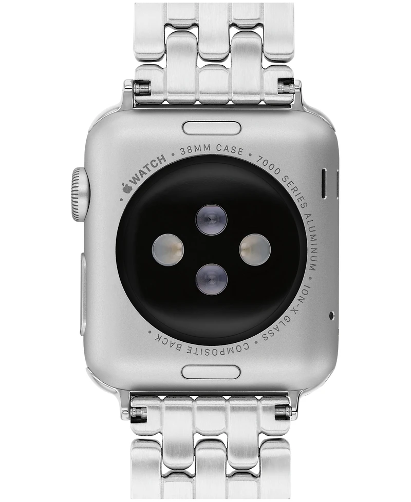 Coach Women's Two Tone Stainless Steel and Crystals Apple Watch Strap, 38mm, 40mm, 41mm