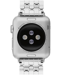 Coach Women's Two Tone Stainless Steel and Crystals Apple Watch Strap, 38mm, 40mm, 41mm