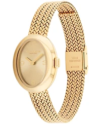 Coach Women's Sammy Gold Tone Stainless Steel Mesh Bracelet Watch, 22.5mm