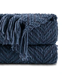 Battilo Herringbone Chenille Knit Throw, 50" x 60"