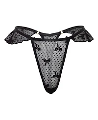 Oh La Cheri Women's Brooke Bow Mesh Thong
