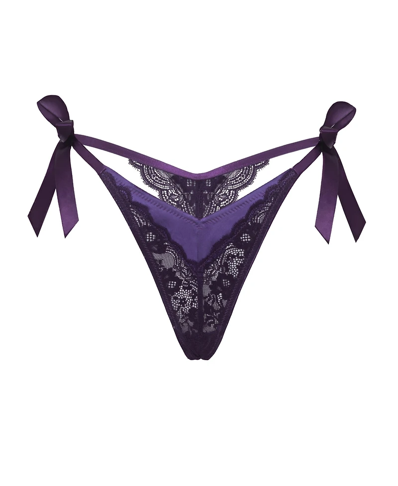 Oh La Cheri Women's Hailey Lace Side Bows Panty