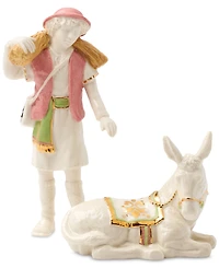 Lenox First Blessing Boy with Donkey Figurine