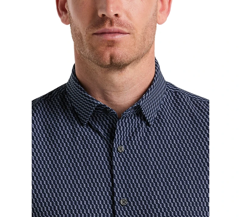 Perry Ellis Men's Slim-Fit Geometric Shirt