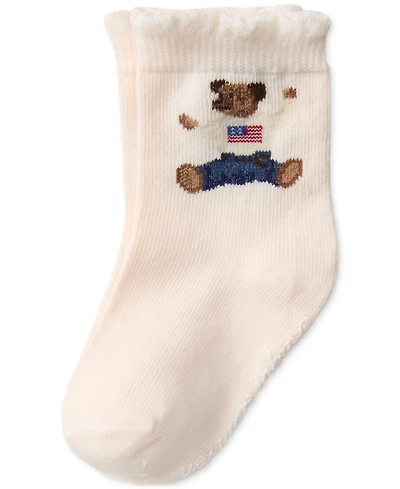 Polo Ralph Lauren Baby Girls Sitting Bear Socks