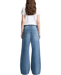 7 For All Mankind Women's Zoey High-Rise Wide-Leg Jeans