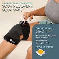 LifePro Infrared Red Light Therapy Knee Brace – Portable Knee Massager for Pain Relief, Stiffness & Recovery – Ideal for Athletes & Acti