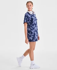 Id Ideology Women's Relaxed Smoky Dye Crewneck T-Shirt Dress, Macy's Exclusive