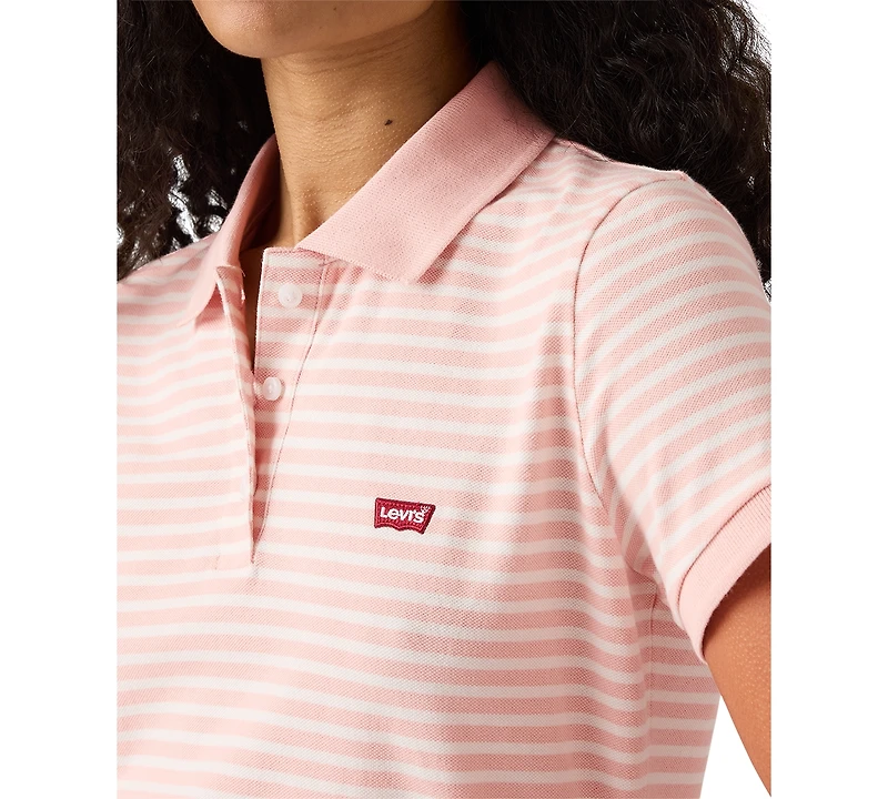 Levi's Women's Short-Sleeve Pique Knit Polo Shirt