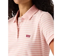 Levi's Women's Short-Sleeve Pique Knit Polo Shirt