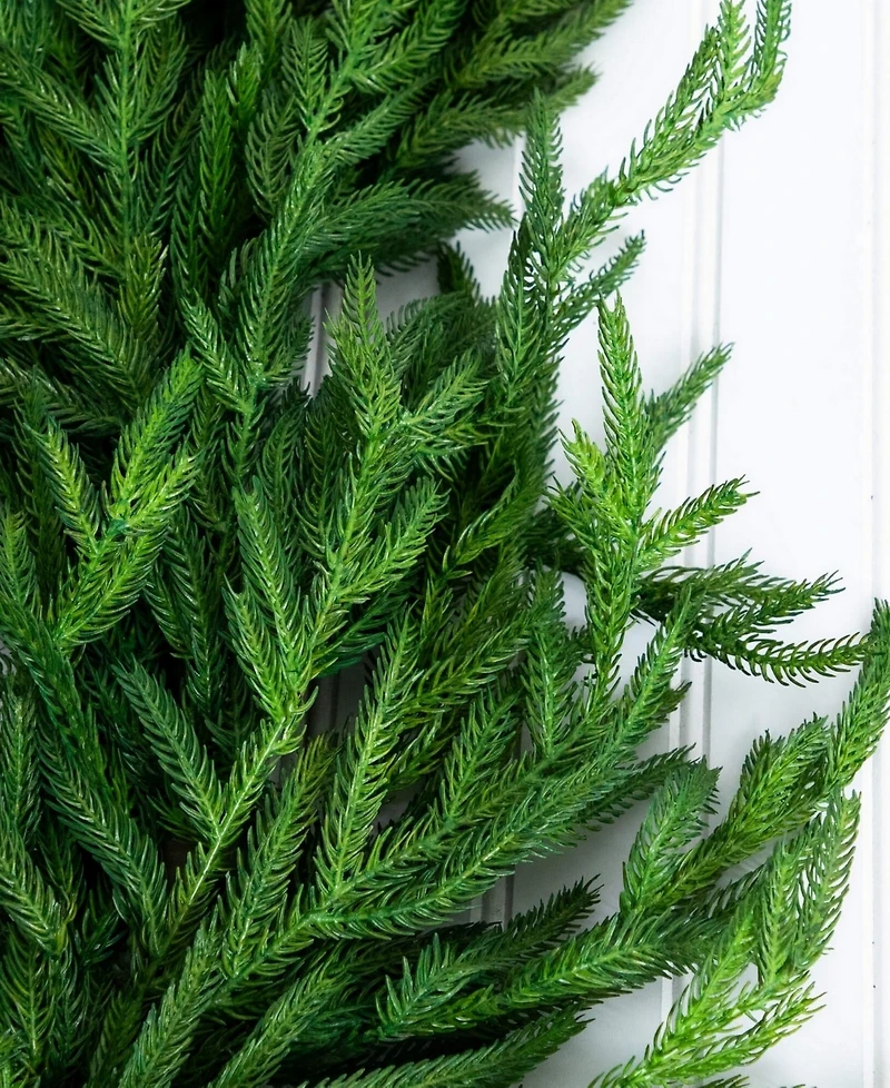 Nearly Natural 8" Artificial Touch Norfolk Island Pine Garland with Natural Look