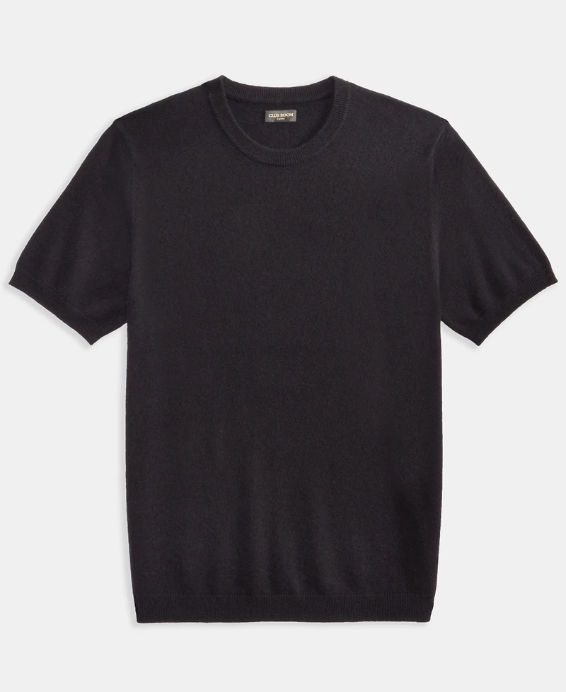 Club Room Men's Regular-Fit Textured 100% Cashmere Sweater T-Shirt, Macy's Exclusive