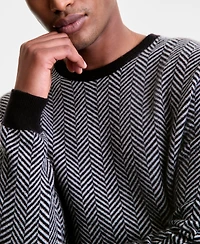 Club Room Men's Regular-Fit Herringbone 100% Cashmere Sweater, Macy's Exclusive