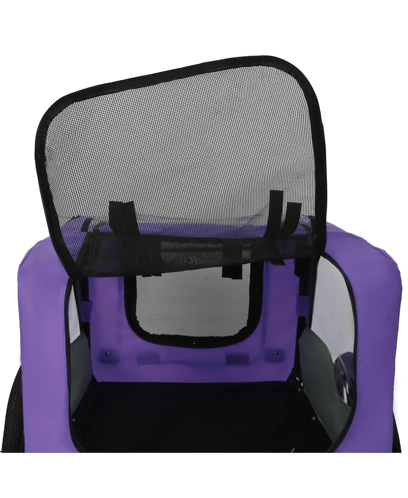 Streamdale Furniture Heavy Duty Pet Bike Trailer - All-Terrain Wheels - Purple