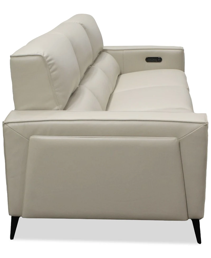 Neiwert 3-Pc. Leather Sofa Sectional with 3 Power Recliners
