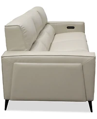 Neiwert 3-Pc. Leather Sofa Sectional with 3 Power Recliners
