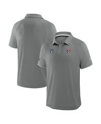 Fanatics Men's Gray Florida Panthers 2025 Stanley Cup Champions Authentic Pro Polo Shirt