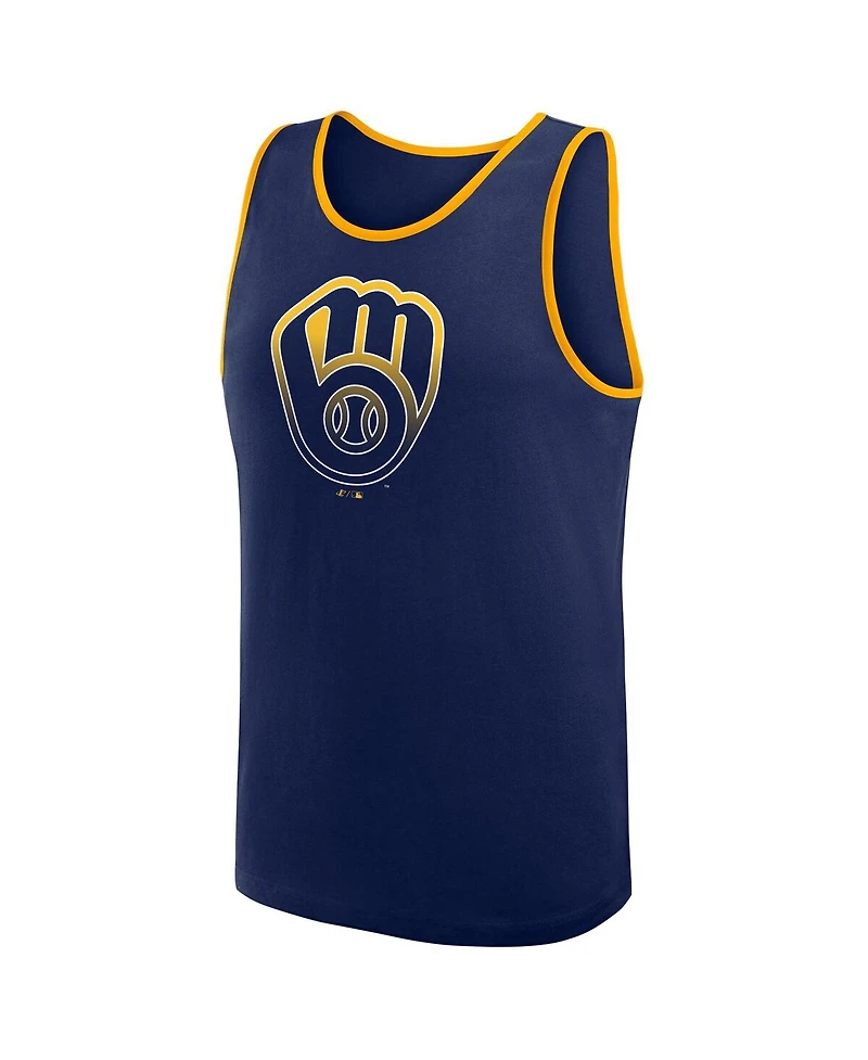 Logo Athletic Men's Navy Milwaukee Brewers Unmatched Success Tank Top