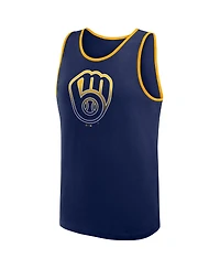 Logo Athletic Men's Navy Milwaukee Brewers Unmatched Success Tank Top