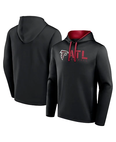 Logo Athletic Men's Black Atlanta Falcons Head Start Pullover Hoodie