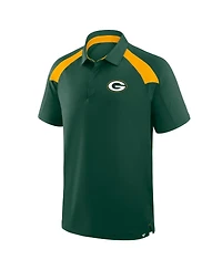 Fanatics Men's Green Bay Packers Back Around Raglan Polo Shirt