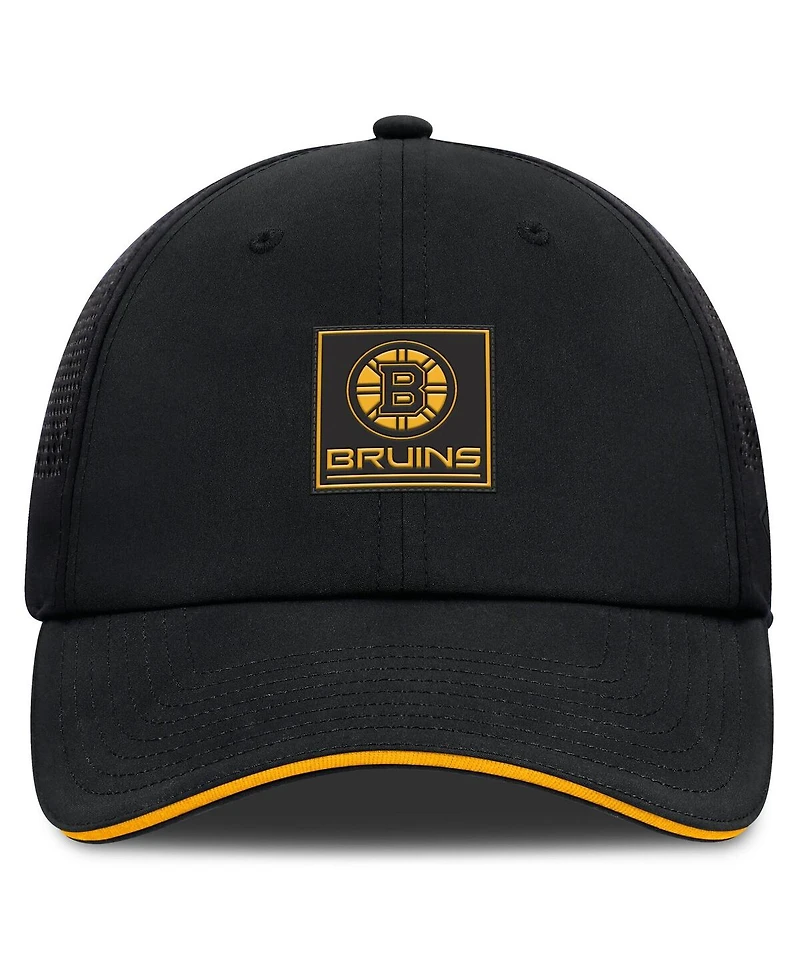 Fanatics Men's Black Boston Bruins Driver Adjustable Hat