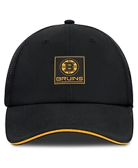 Fanatics Men's Black Boston Bruins Driver Adjustable Hat