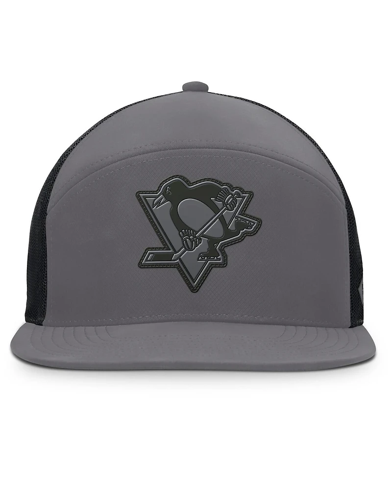 Fanatics Men's Charcoal Pittsburgh Penguins Fairweather Adjustable Hat