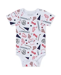 Wear by Erin Andrews Baby Boys and Girls 3-Piece Washington Capitals Turn Me Around Bodysuits Pants Set