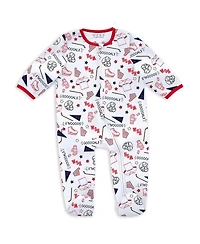 Wear by Erin Andrews Baby Boys and Girls Washington Capitals Sleep Play Sleeper with Bib Set