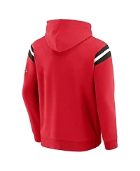 Darius Rucker Collection by Fanatics Men's Red Atlanta Falcons Football Washed Pullover Hoodie