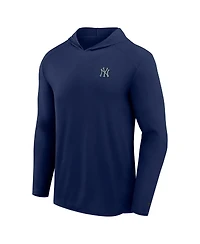 Fanatics Men's Navy New York Yankees Front Office Power Mono Long Sleeve Hoodie T-Shirt