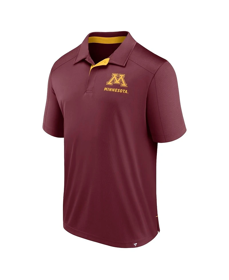 Fanatics Men's Maroon Minnesota Golden Gophers Fundamental Defender Polo Shirt
