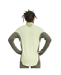 Adidas Men's Green Real Madrid 2025/26 Aeroready Raglan Quarter-Zip Training Pullover Hoodie