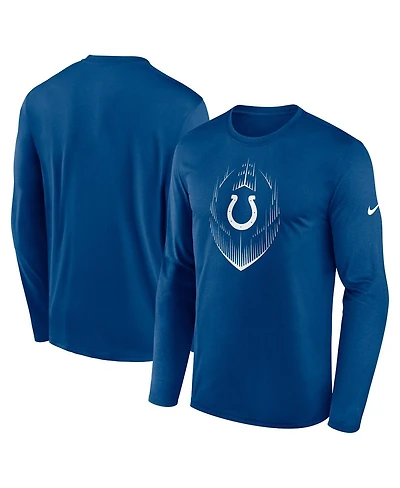 Nike Men's Royal Indianapolis Colts Icon Legend Performance Long Sleeve T-Shirt