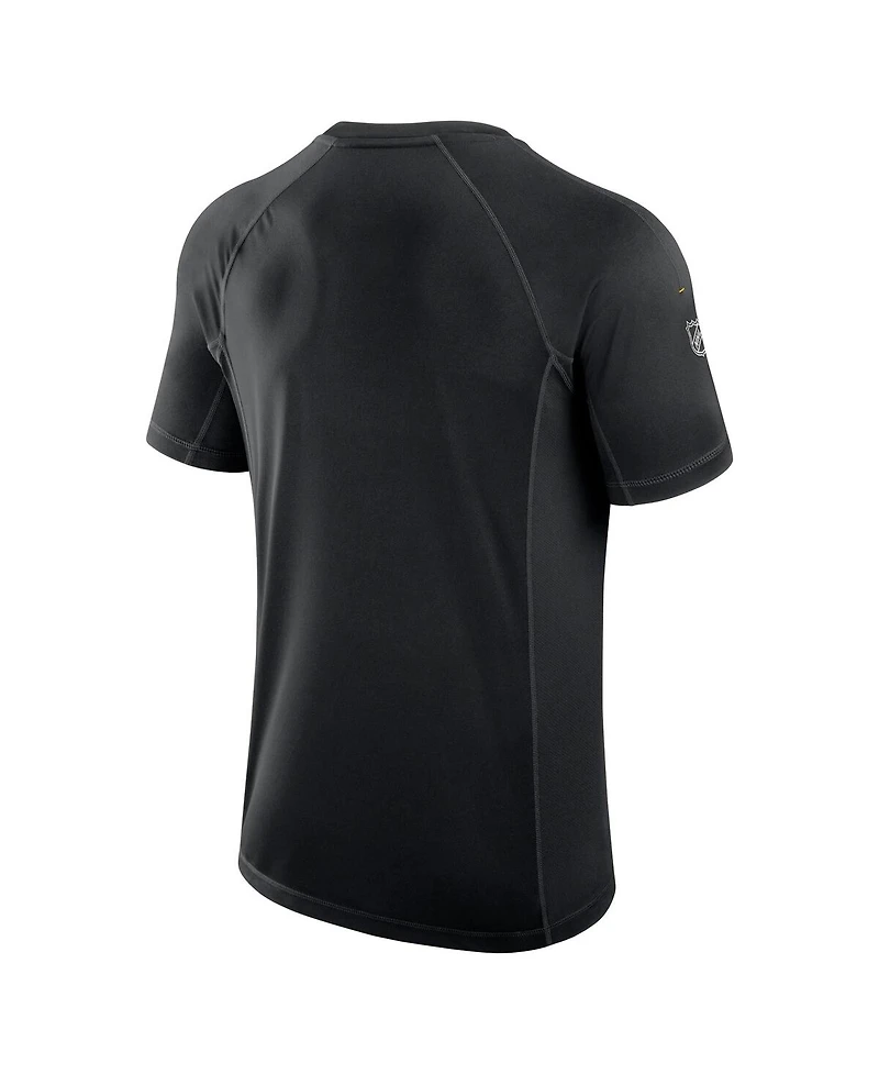 Fanatics Men's Black Pittsburgh Penguins Authentic Pro Rink Tech T-Shirt