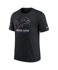 Nike Men's Black Detroit Lions 2024 Nfl Crucial Catch T-Shirt