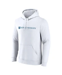 Fanatics Men's White DePaul Blue Demons Primary Logo Pullover Hoodie